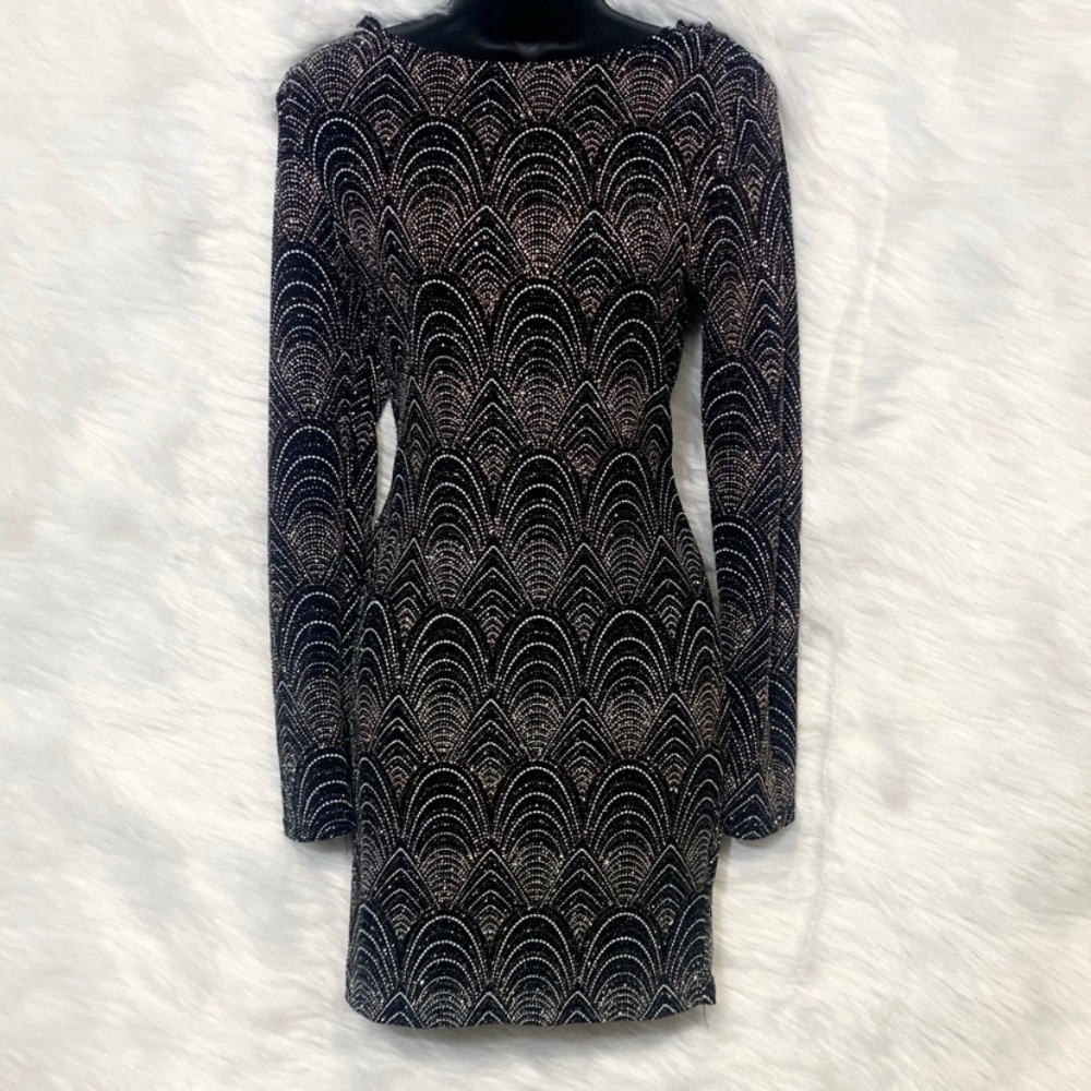 Women’s IRIS Low Back Sparkly Party Mini Dress